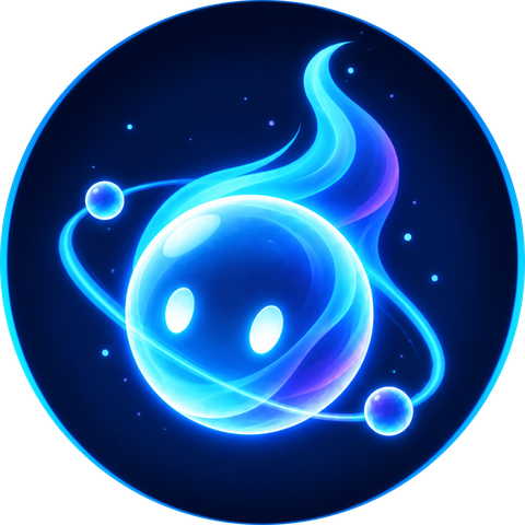 Wisp — a glowing spectral companion encircled by an orbiting ring